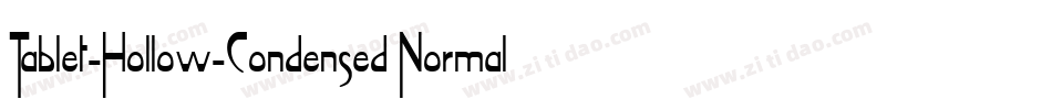 Tablet-Hollow-Condensed Normal字体转换